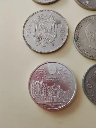 Lote de 6 monedas antiguas de España