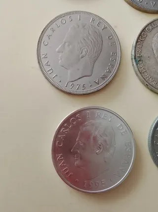 Lote de 6 monedas antiguas de España
