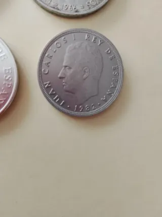 Lote de 6 monedas antiguas de España