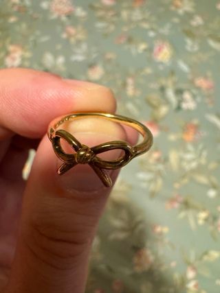 Anillo plata bañado en Oro lazo Aristocrazy