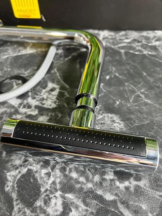 Grifo cocina extraíble Inox giratorio 360° gris acero