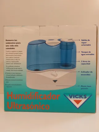 HUMIDIFICADOR VICKS ULTRASÓNICO | 2L | Como nuevo