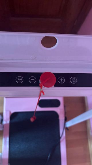 Cinta de correr rosa plegable 4 en 1