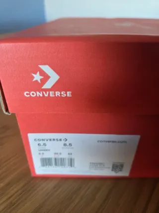 Botines Converse Piel Granates Talla 39.5