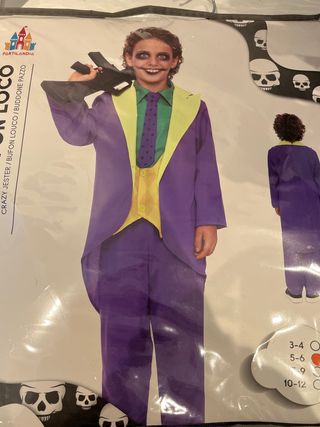 Disfraz Joker Niño Talla 5-6