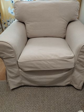Sillón de espuma alta elasticidad beige