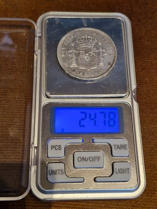 5 Pesetas 1888 *88 Alfonso XIII MP-M