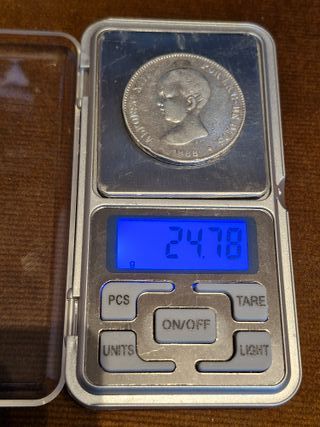 5 Pesetas 1888 *88 Alfonso XIII MP-M