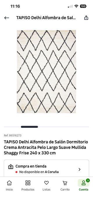 Alfombra Pelo Largo TAPISO Delhi 240x330