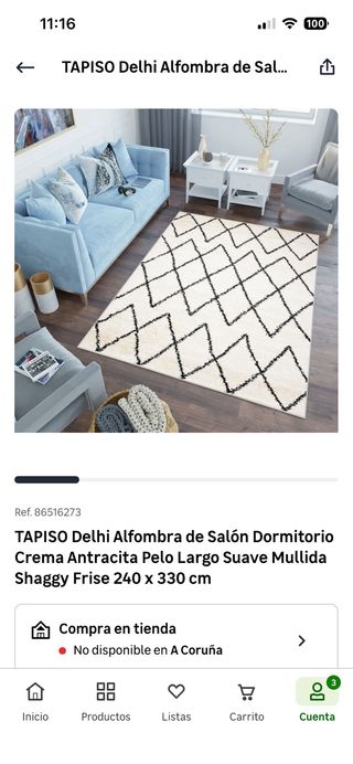 Alfombra Pelo Largo TAPISO Delhi 240x330