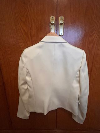 Blazer Zara Blanco Mujer