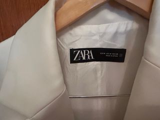 Blazer Zara Blanco Mujer