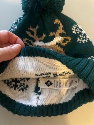 Gorro infantil reno navideño