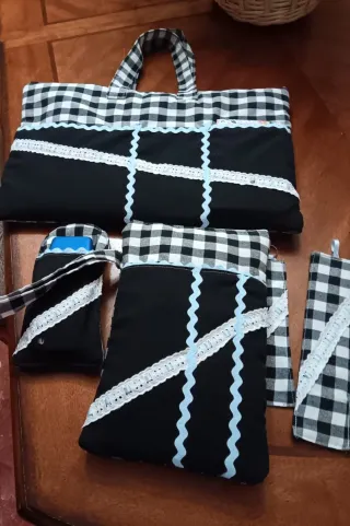 Conjunto de fundas protectoras artesanal