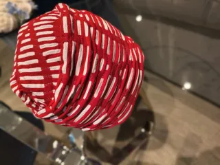 Turbante Oncológico Rojo y Blanco