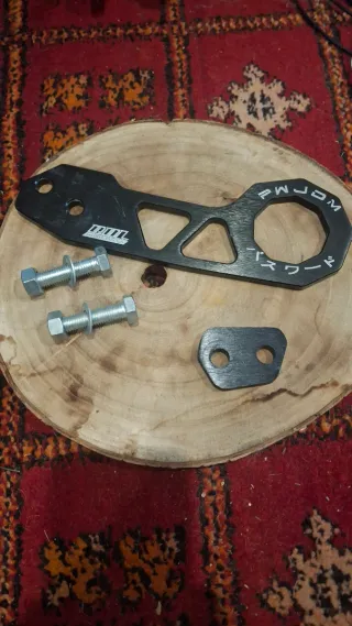 Gancho Remolque PWJDM Negro + Tornillos