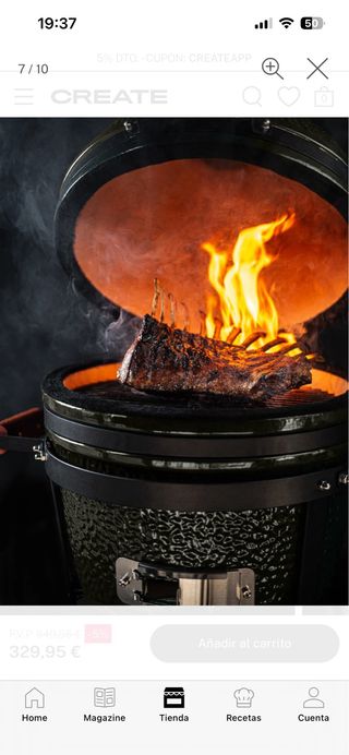 Barbacoa Kamado Create 16" Negra