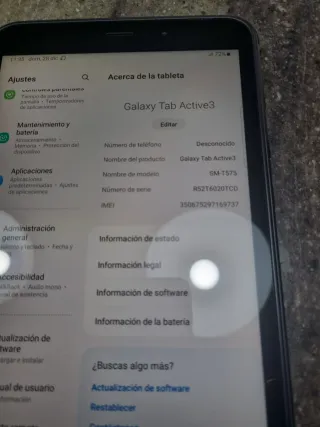 Samsung Galaxy Tab Active 3 Negro