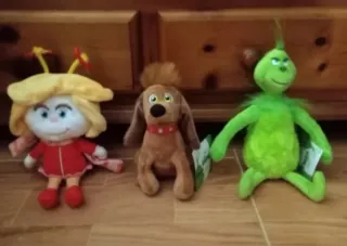 3 peluches Grinch Max Cindy Lou Colección completa