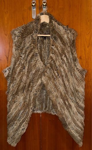 Chaleco pelo conejo talla L