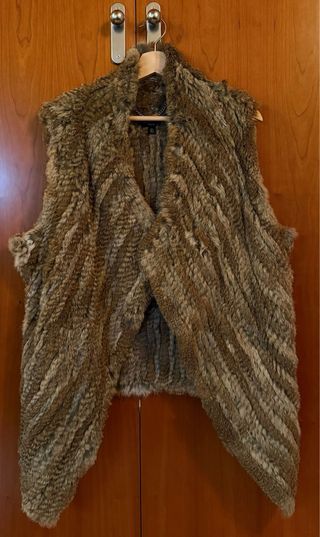 Chaleco pelo conejo talla L