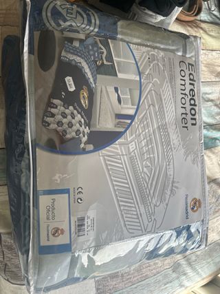 Edredón Real Madrid Gris/Blanco