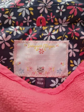 Chubasquero con forro niña Sergent Major floral