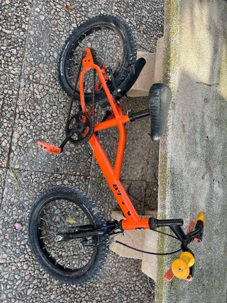 Bicicleta infantil 16 pulgadas naranja