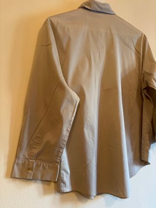 Camisa Burberry London Beige Logo Talla 46