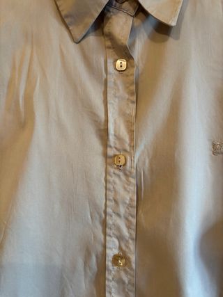 Camisa Burberry London Beige Logo Talla 46