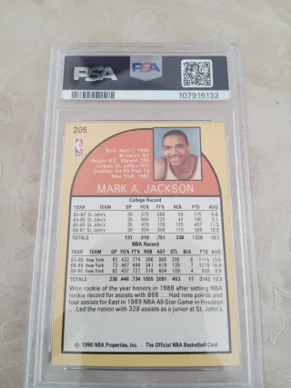 1990 Hoops Mark Jackson PSA 9