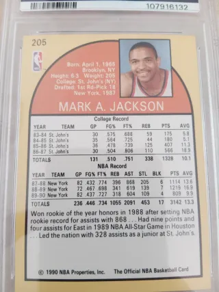 1990 Hoops Mark Jackson PSA 9