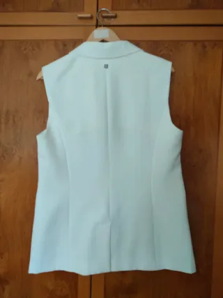 Chaleco blanco mujer