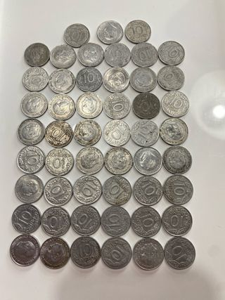 51 Monedas 10 Céntimos 1959