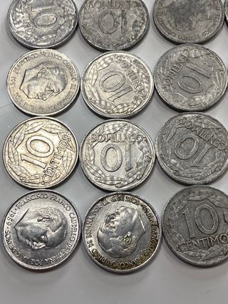 51 Monedas 10 Céntimos 1959