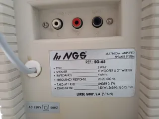 2 Altavoces NGS Beige ordenador PC