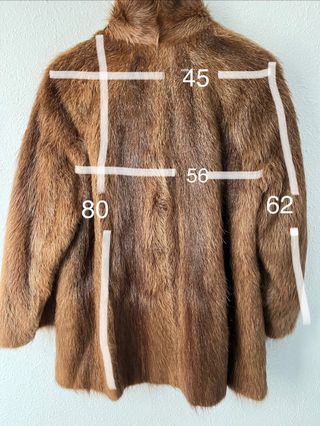 Abrigo Marrón de Pelo