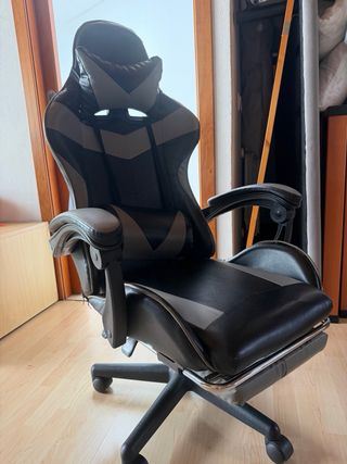 Silla Gamer Negra y Gris