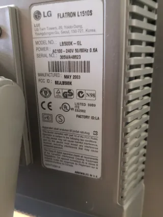 Monitor LG Flatron Plata/Negro