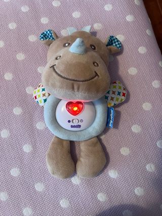 Rinoceronte musical peluche Juguettos