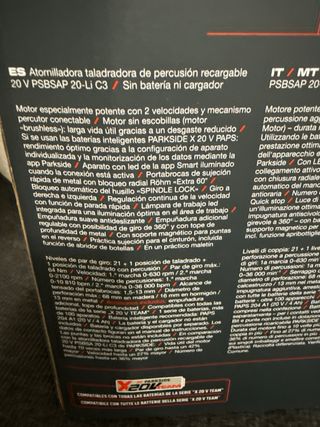 2 x Taladros Parkside 20V