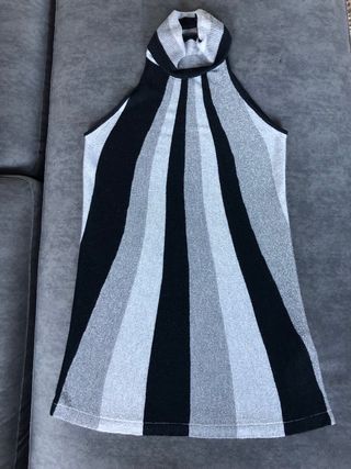 Canotta donna nero & argento