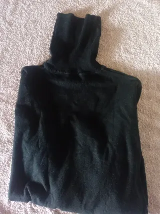 Jersey de punto chico / cuello alto negro XL