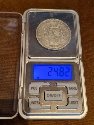 5 Pesetas 1870 *70 G.P. SN-M