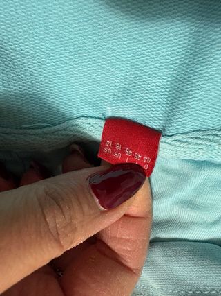 Felpa con cappuccio azzurra