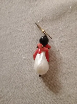 Orecchini donna con perla e corallo