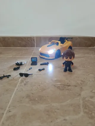 Pin y pon action,coche de espia