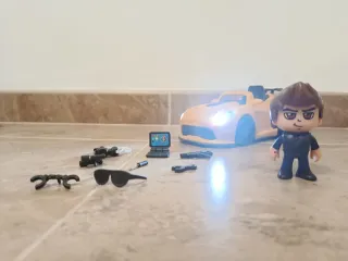 Pin y pon action,coche de espia