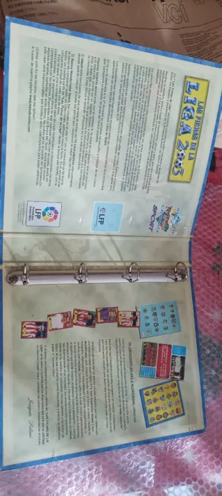Álbum de cromos fútbol Liga 2003 mundicromo