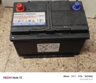 Batería Coche Renault Nissan Varta EFB 70Ah